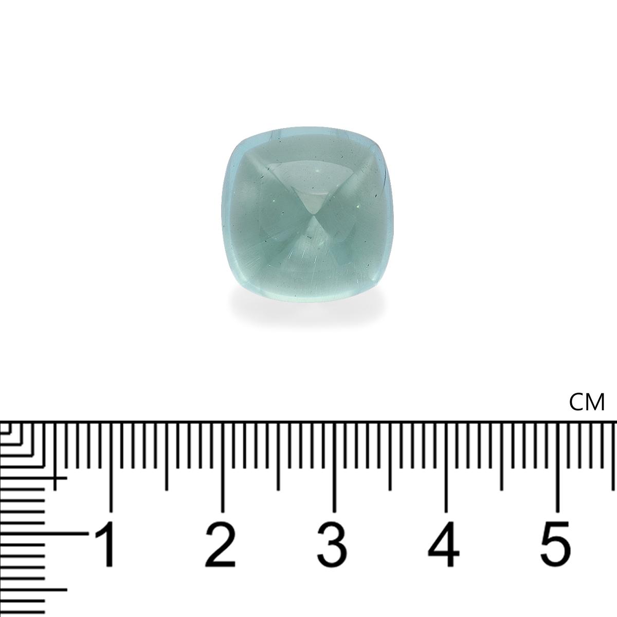 seafoam green aquamarine, 26.55ct cushion cut — view 4