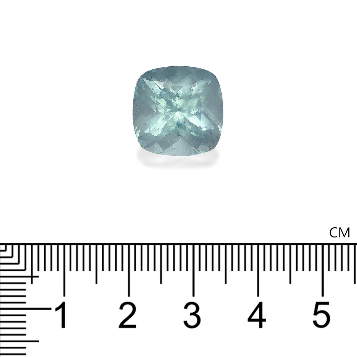 seafoam green aquamarine, 10.72ct cushion cut — view 4