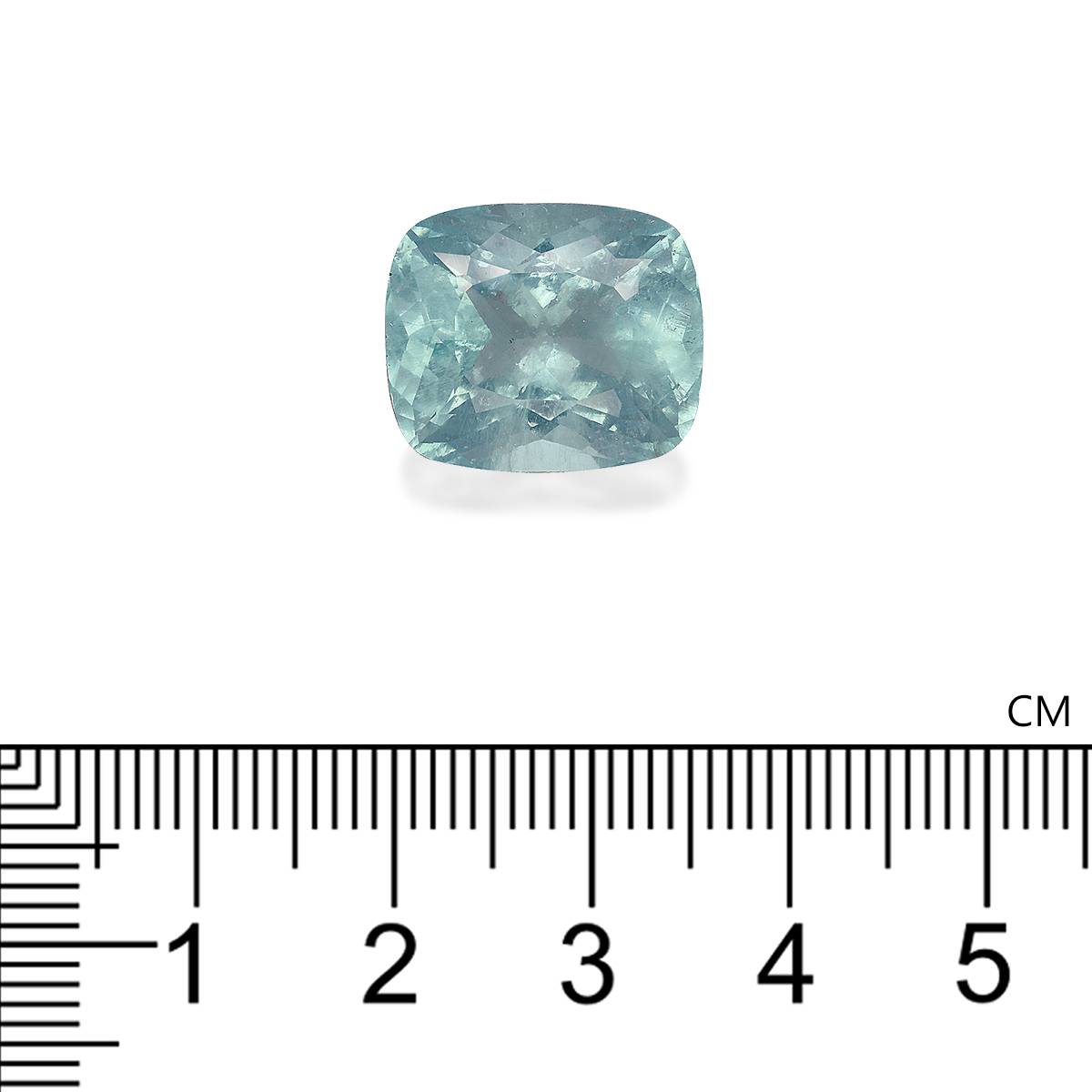 seafoam green aquamarine, 12.98ct cushion cut — view 4