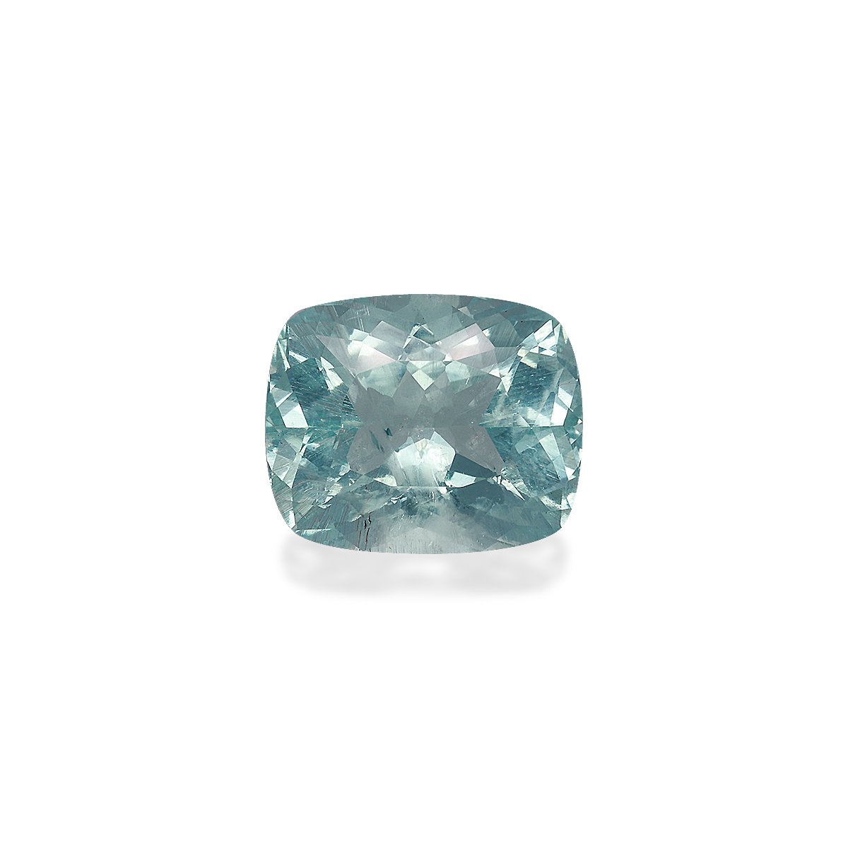 baby blue aquamarine, 12.16ct cushion cut — main view