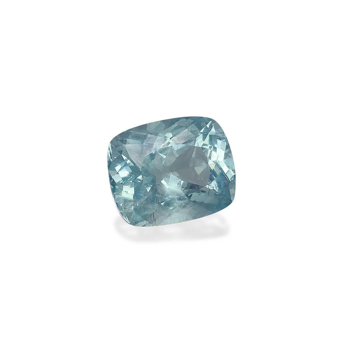 baby blue aquamarine, 12.16ct cushion cut — view 3