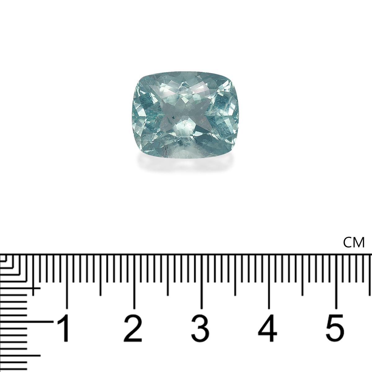 baby blue aquamarine, 12.16ct cushion cut — view 4