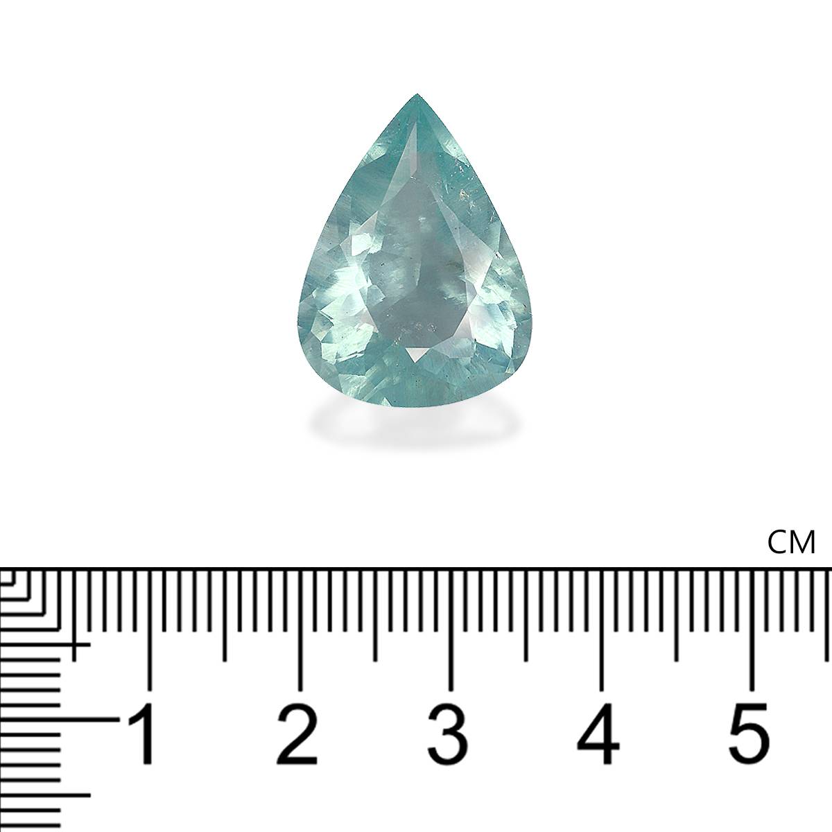 seafoam green aquamarine, 13.13ct pear cut — view 4