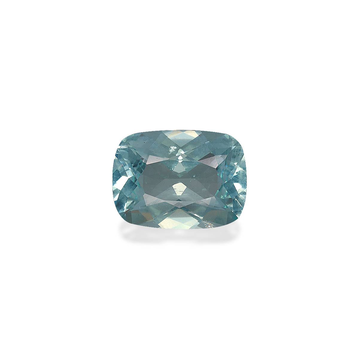 seafoam green aquamarine, 7.38ct cushion cut — main view