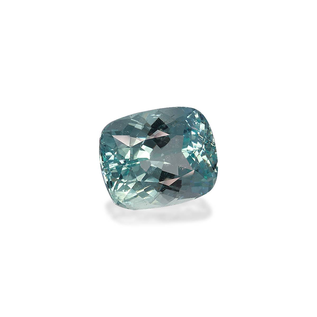 seafoam green aquamarine, 9.88ct cushion cut — view 3