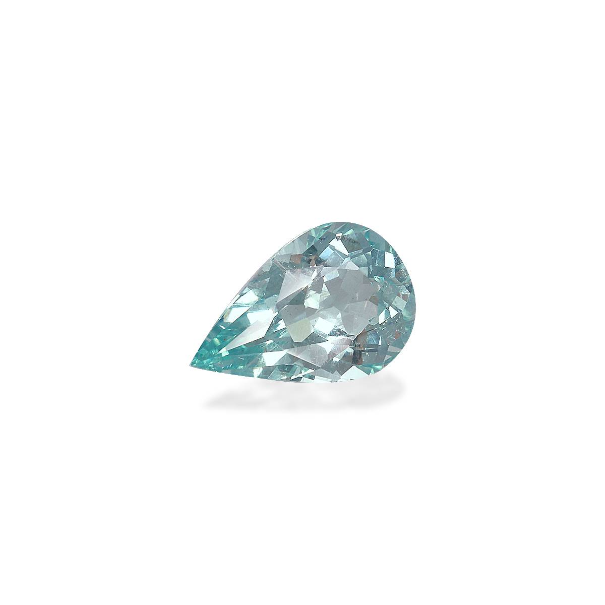 seafoam green aquamarine, 5.1ct pear cut — view 3