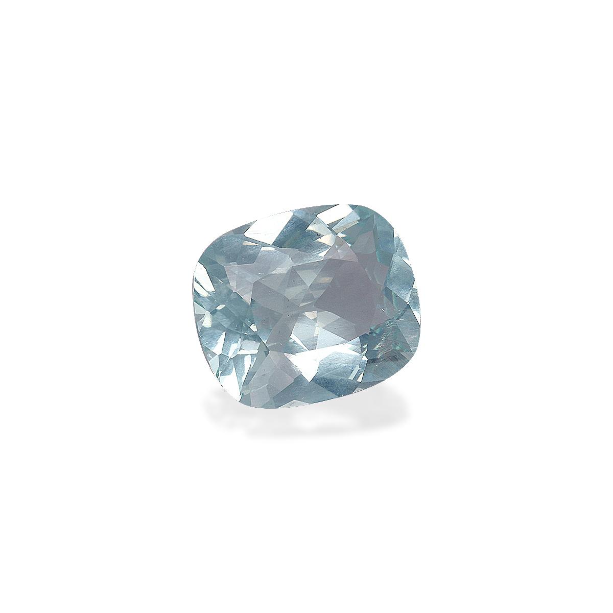 seafoam green aquamarine, 3.98ct cushion cut — view 3