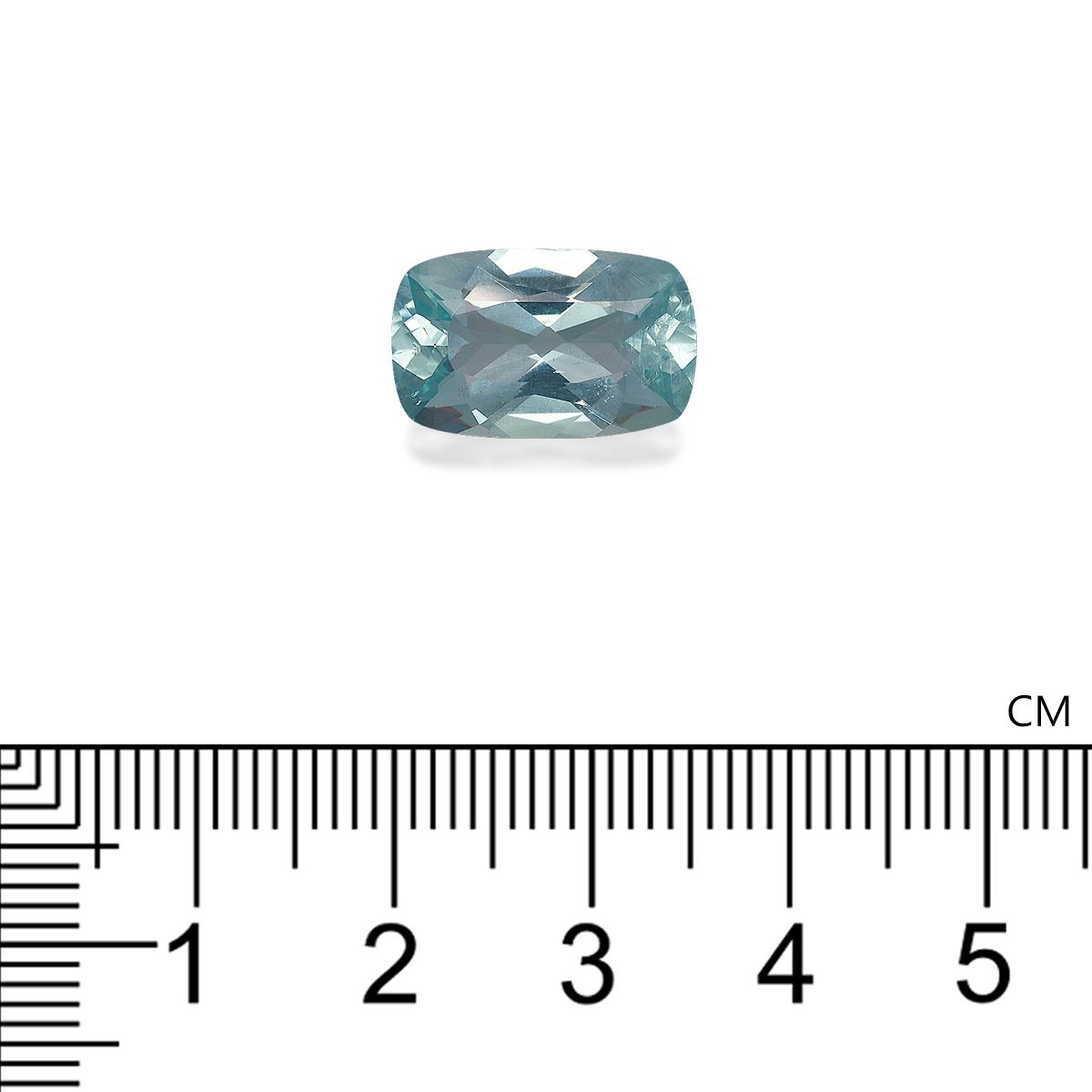 seafoam green aquamarine, 7.05ct cushion cut — view 4