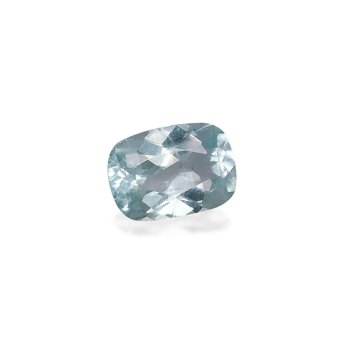 sky blue aquamarine, 2.72ct cushion cut — view 3