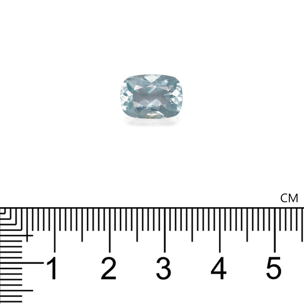 sky blue aquamarine, 2.72ct cushion cut — view 4