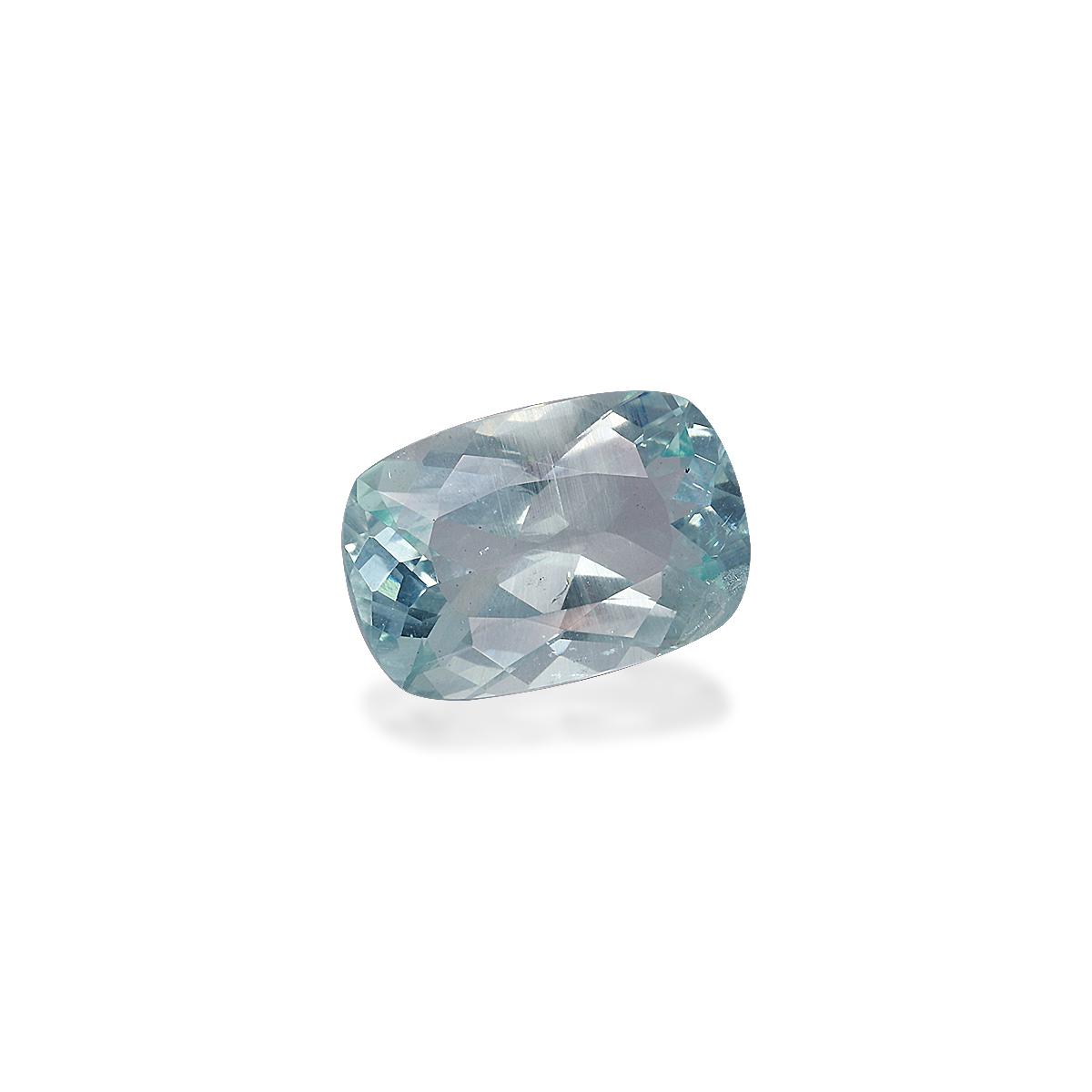 seafoam green aquamarine, 4.05ct cushion cut — view 3