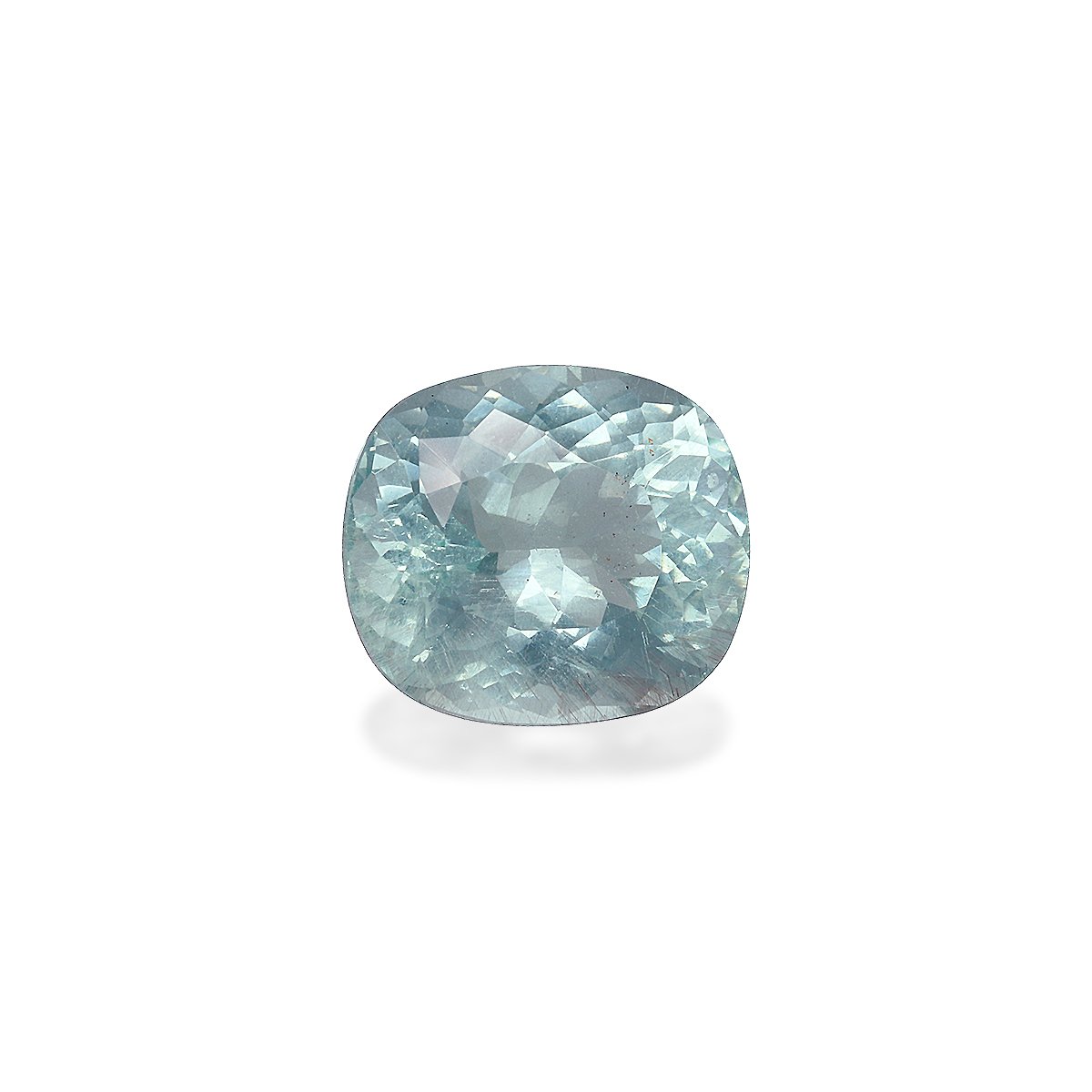 seafoam green aquamarine, 4.55ct cushion cut — main view
