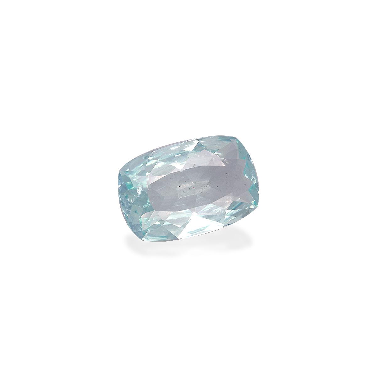 sky blue aquamarine, 3.03ct cushion cut — view 3