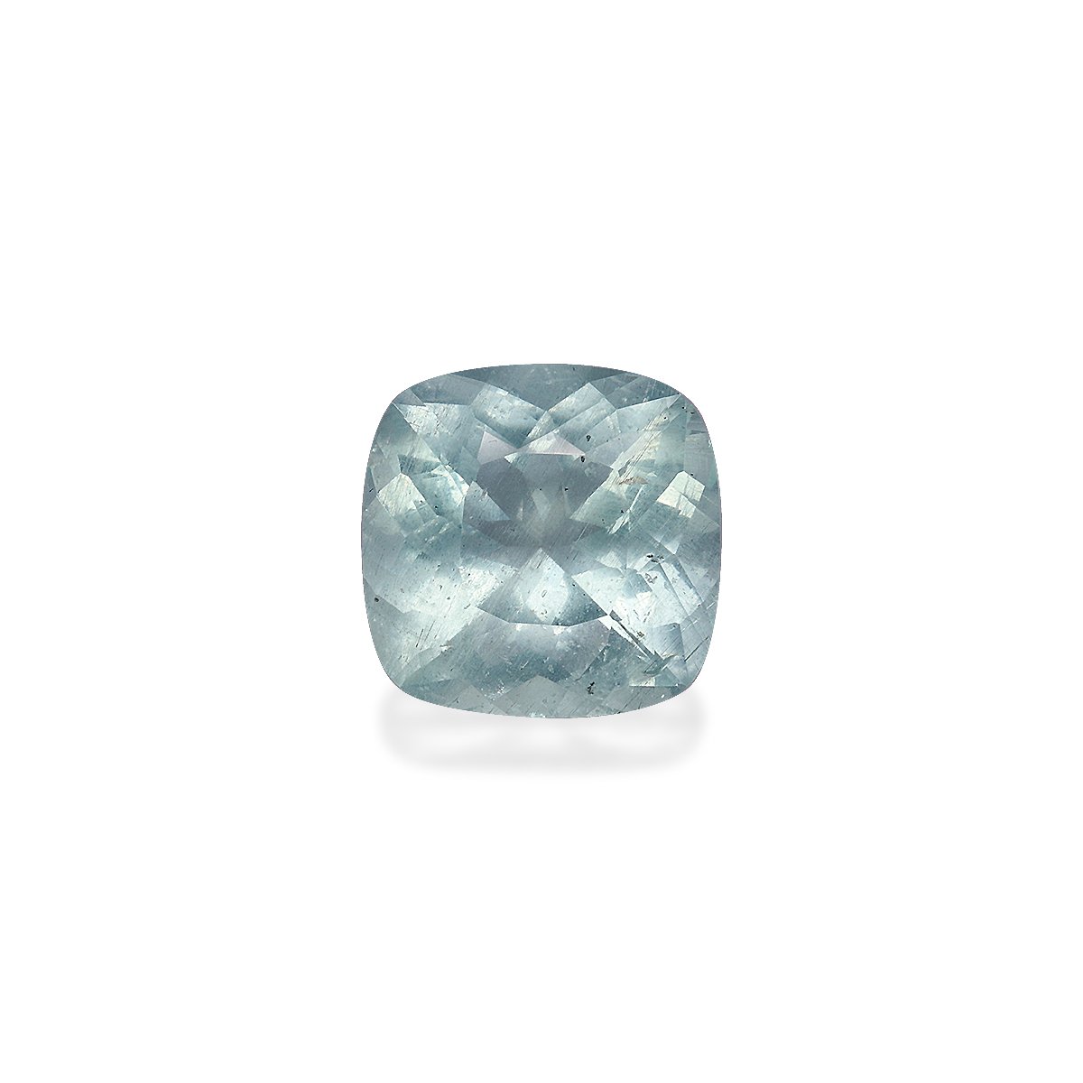 seafoam green aquamarine, 5.28ct cushion cut — main view