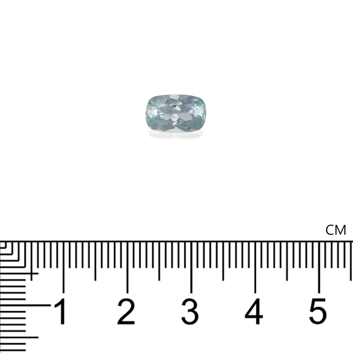 sky blue aquamarine, 2.04ct cushion cut — view 4