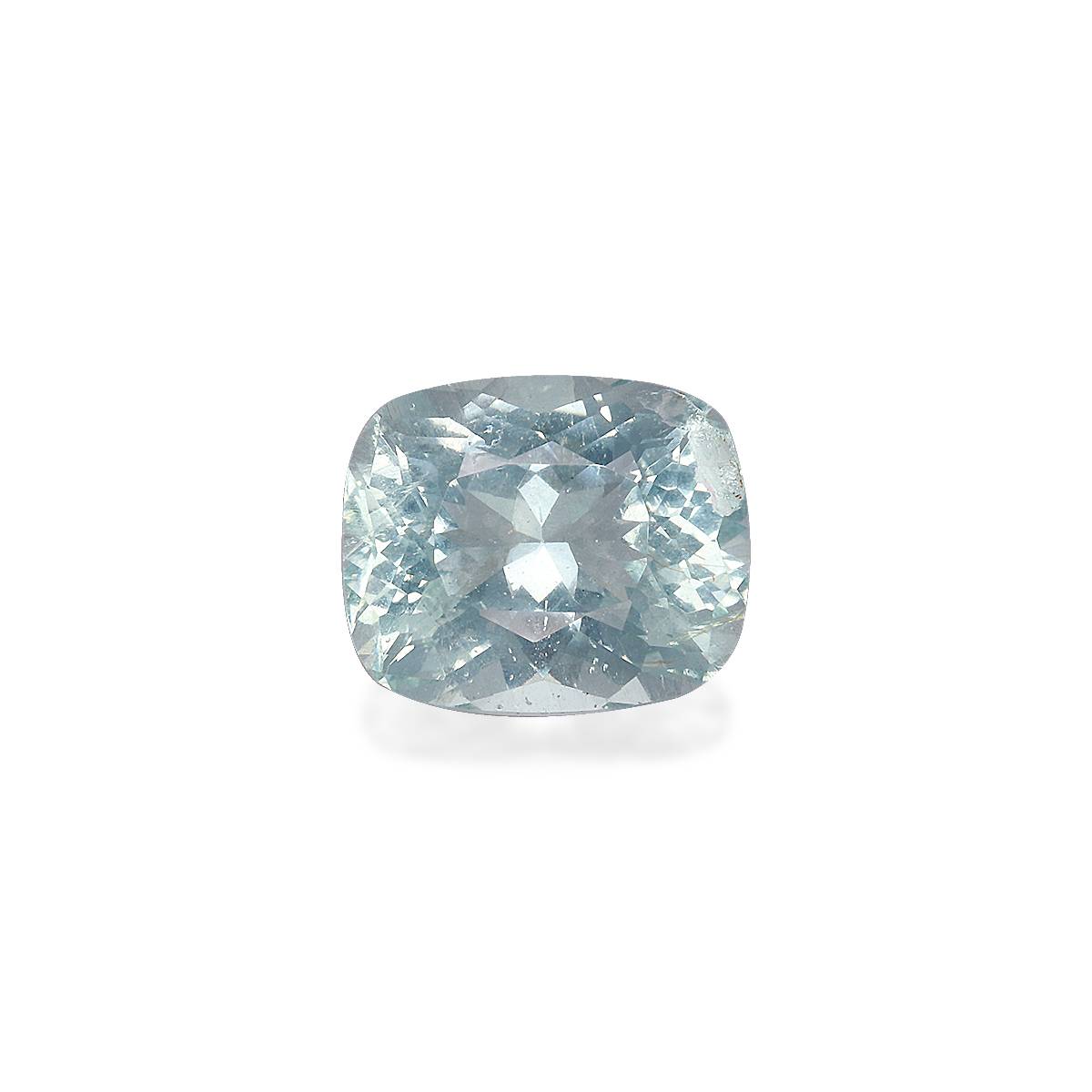 sky blue aquamarine, 3.04ct cushion cut — main view