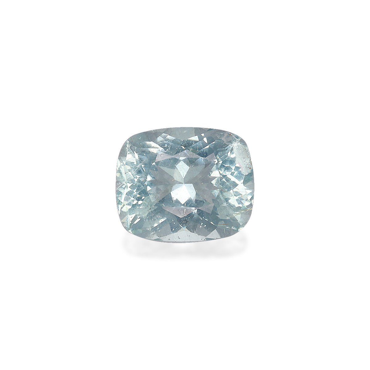 sky blue aquamarine, 3.04ct cushion cut — main view