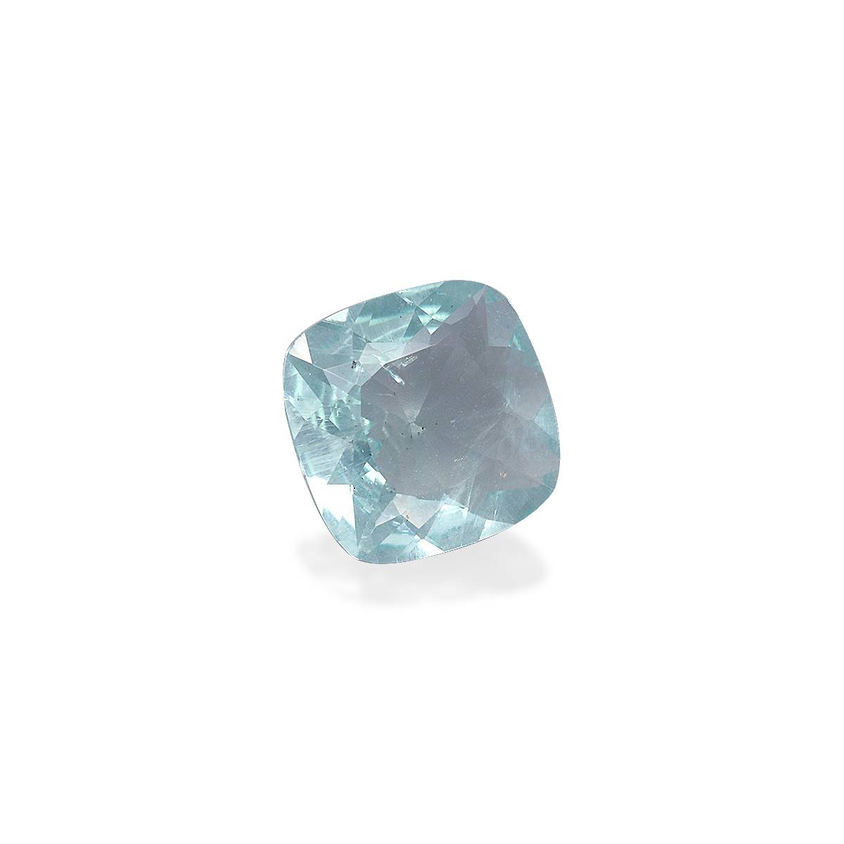 sky blue aquamarine, 3.16ct cushion cut — view 3