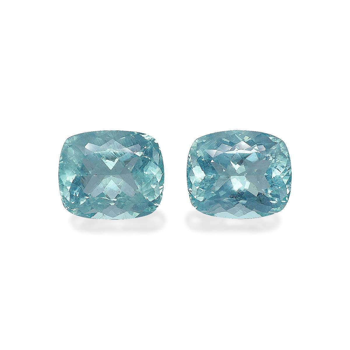 Seafoam Green Aquamarine 39.09ct Pair