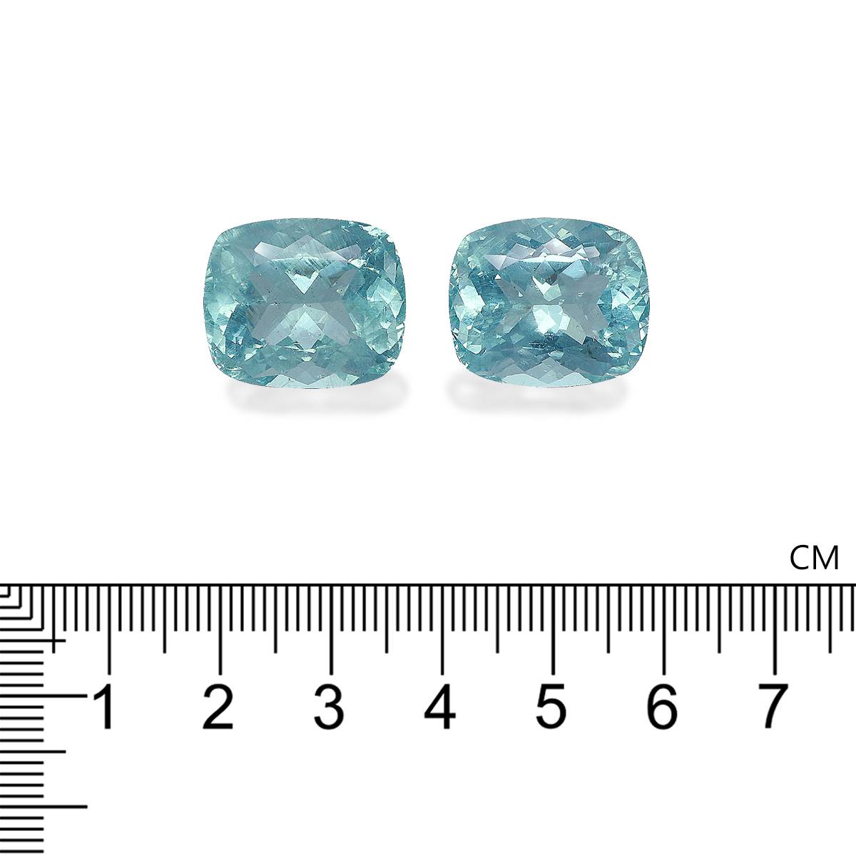 seafoam green aquamarine, 39.09ct cushion cut — view 4