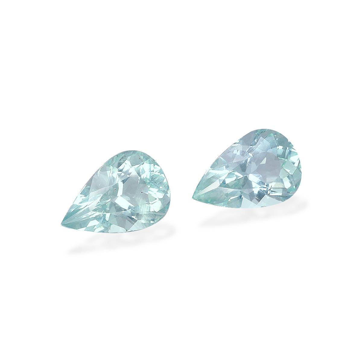 seafoam green aquamarine, 9.72ct pear cut — view 3