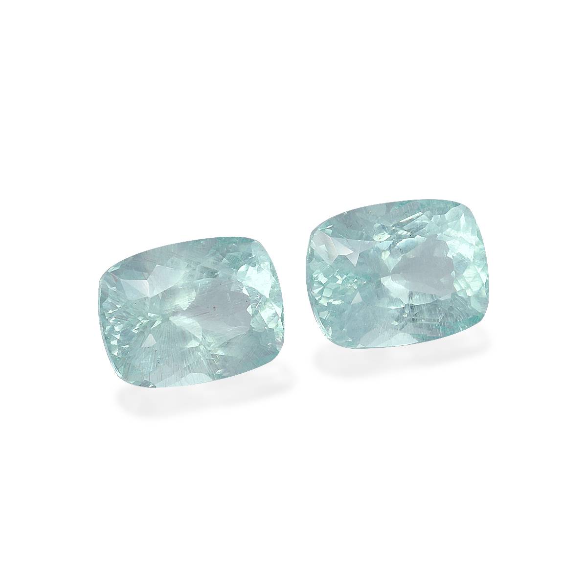seafoam green aquamarine, 10.95ct cushion cut — view 3