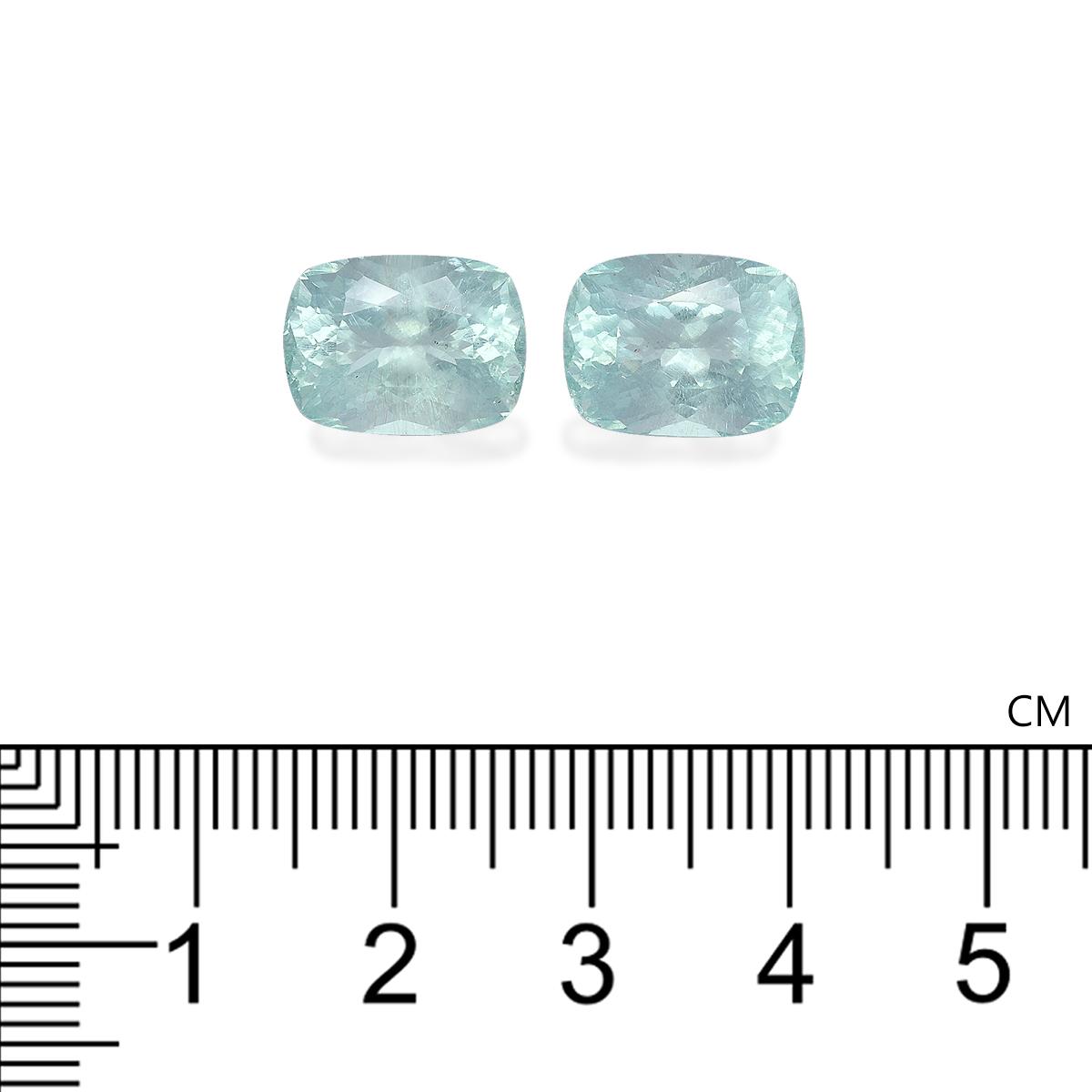 seafoam green aquamarine, 10.95ct cushion cut — view 4