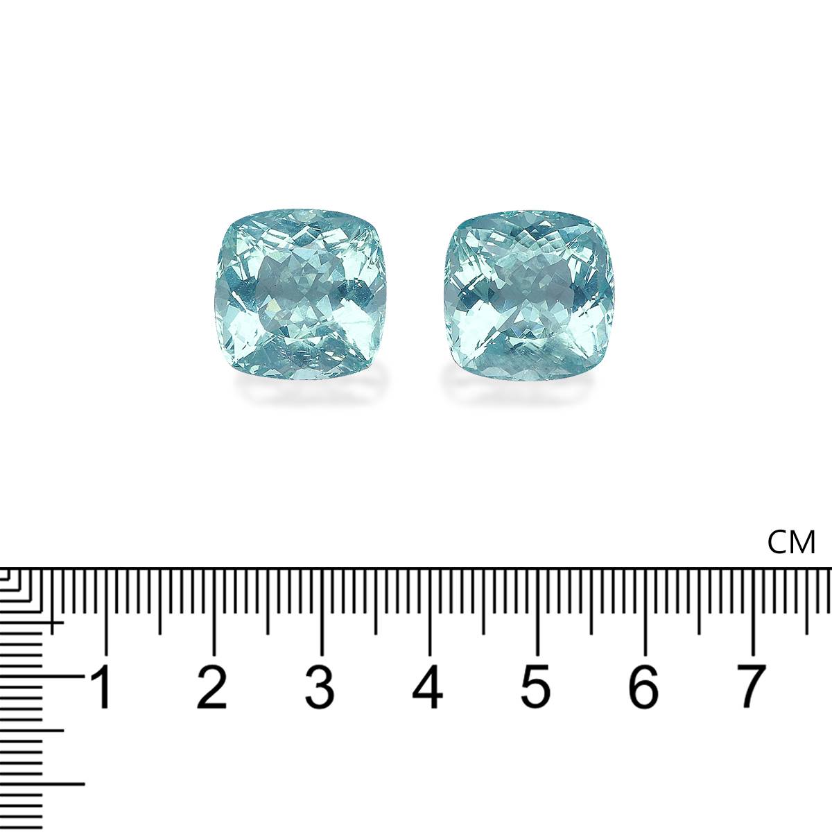 seafoam green aquamarine, 38.84ct cushion cut — view 4
