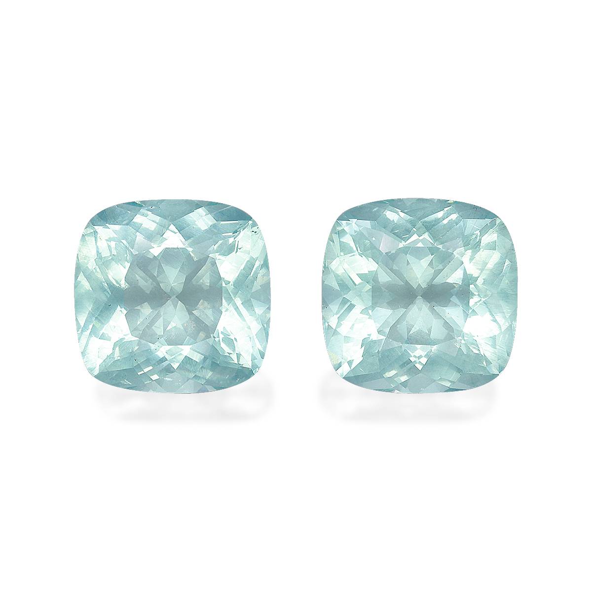 Seafoam Green Aquamarine 18.67ct Pair