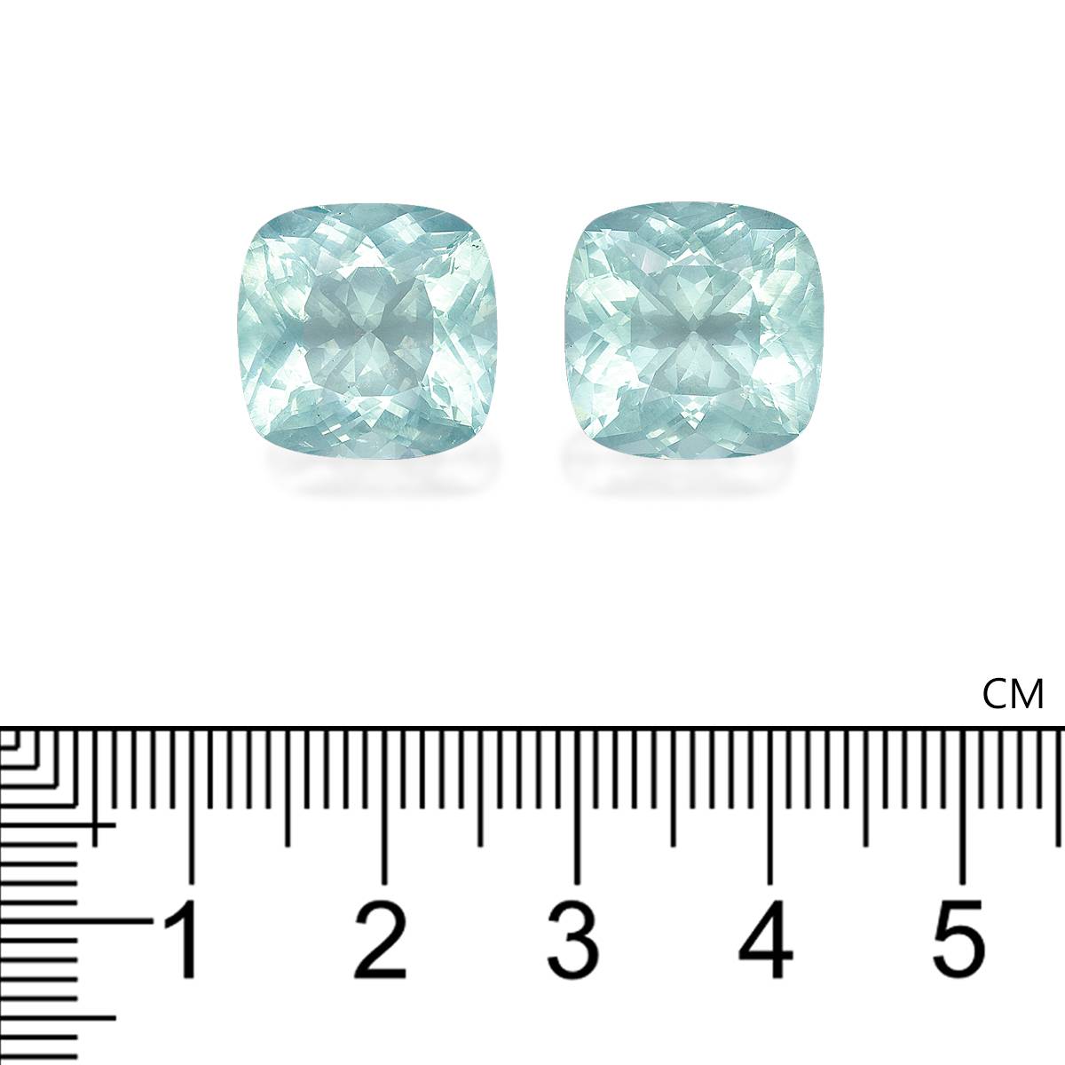 seafoam green aquamarine, 18.67ct cushion cut — view 4