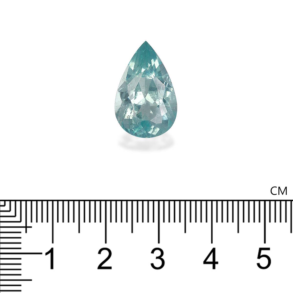 pale green aquamarine, 10ct pear cut — view 4