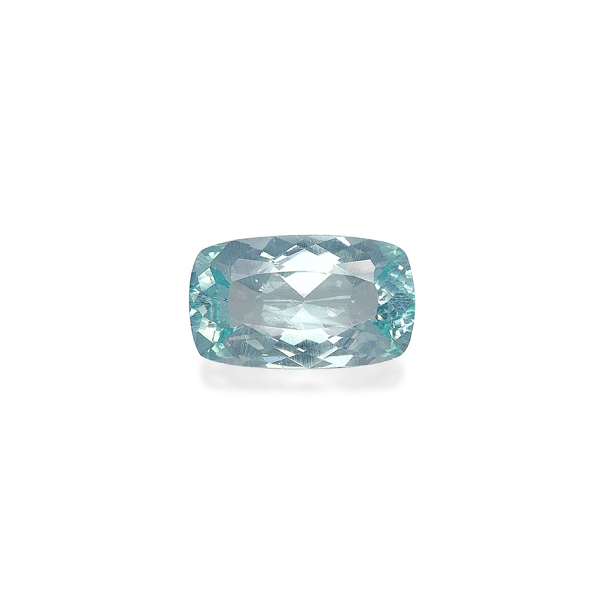 pale green aquamarine, 8.68ct cushion cut — main view