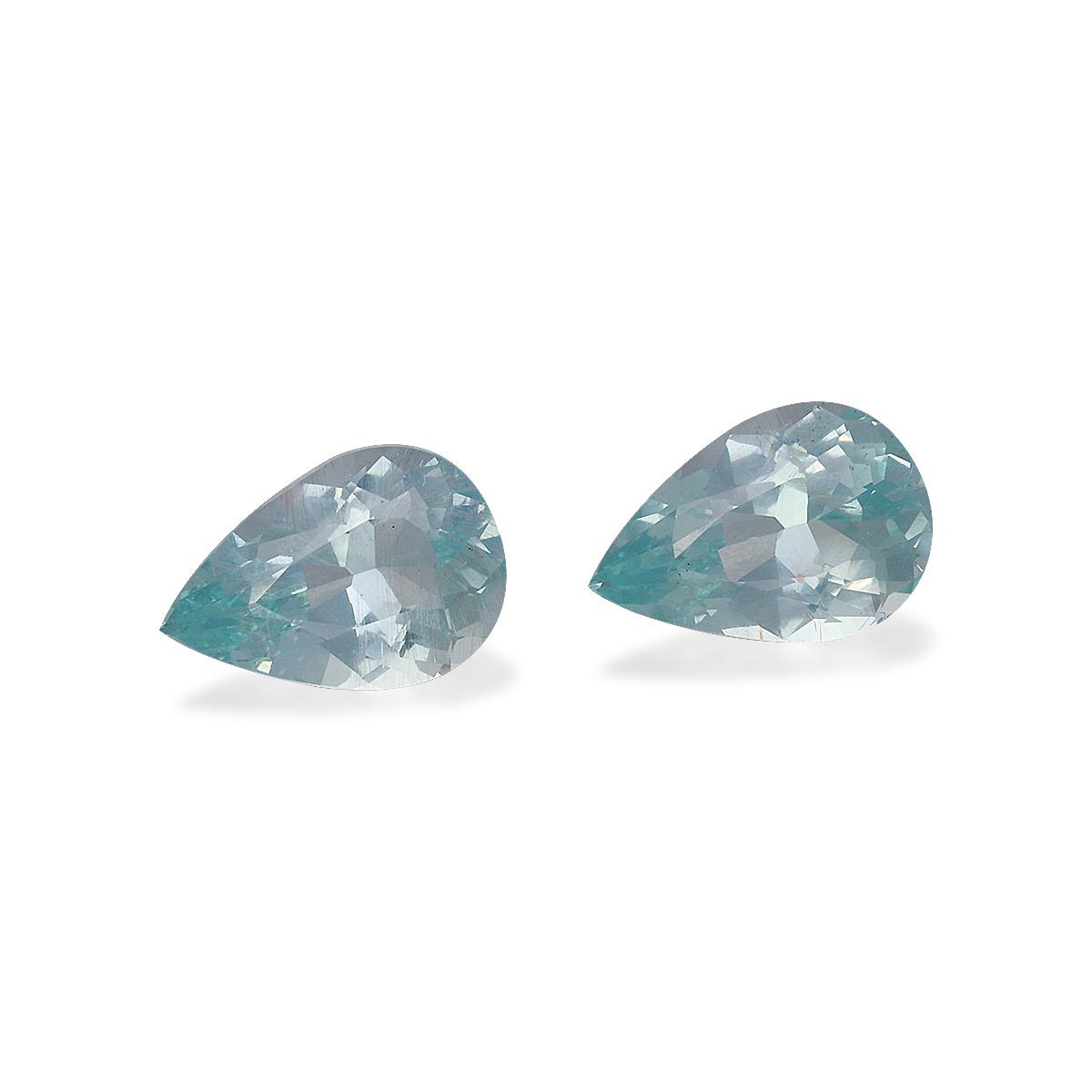 sky blue aquamarine, 7.39ct pear cut — view 3