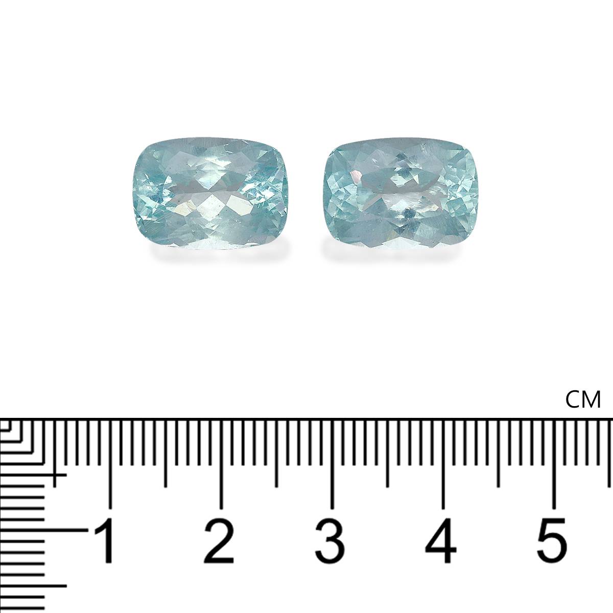 sky blue aquamarine, 14.48ct cushion cut — view 4