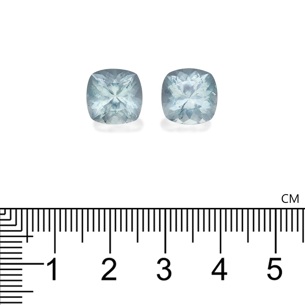 sky blue aquamarine, 8.33ct cushion cut — view 4