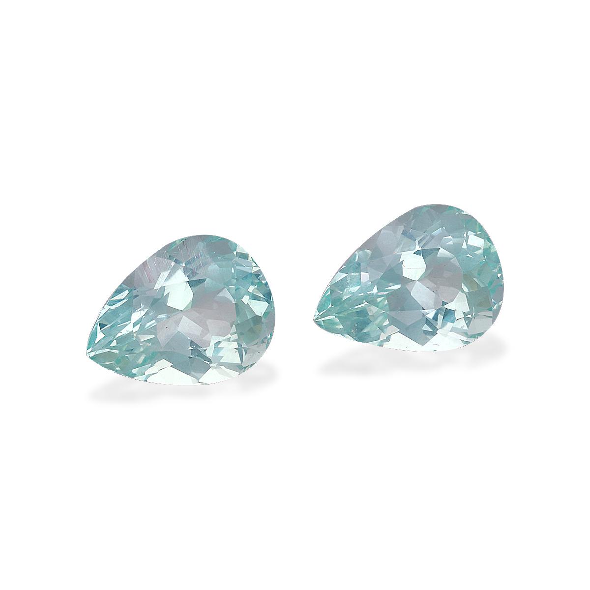 sky blue aquamarine, 7.29ct pear cut — view 3