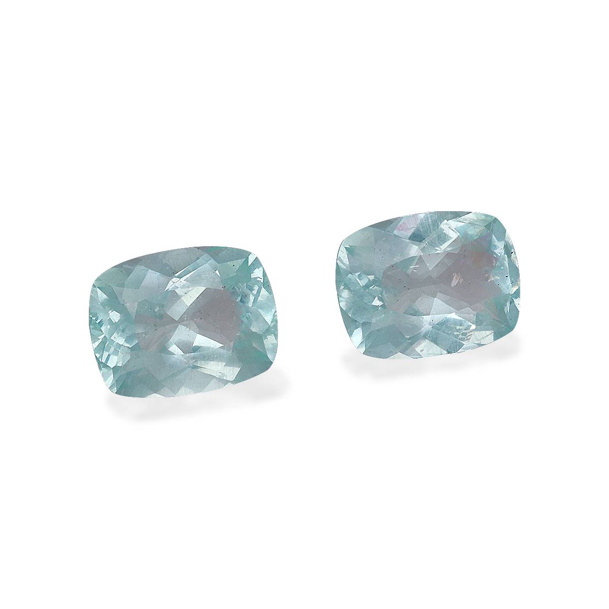 sky blue aquamarine, 10.21ct cushion cut — view 3