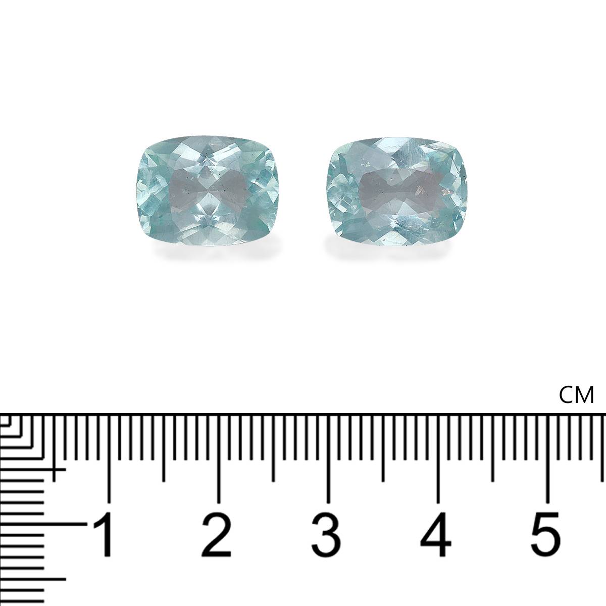 sky blue aquamarine, 10.21ct cushion cut — view 4