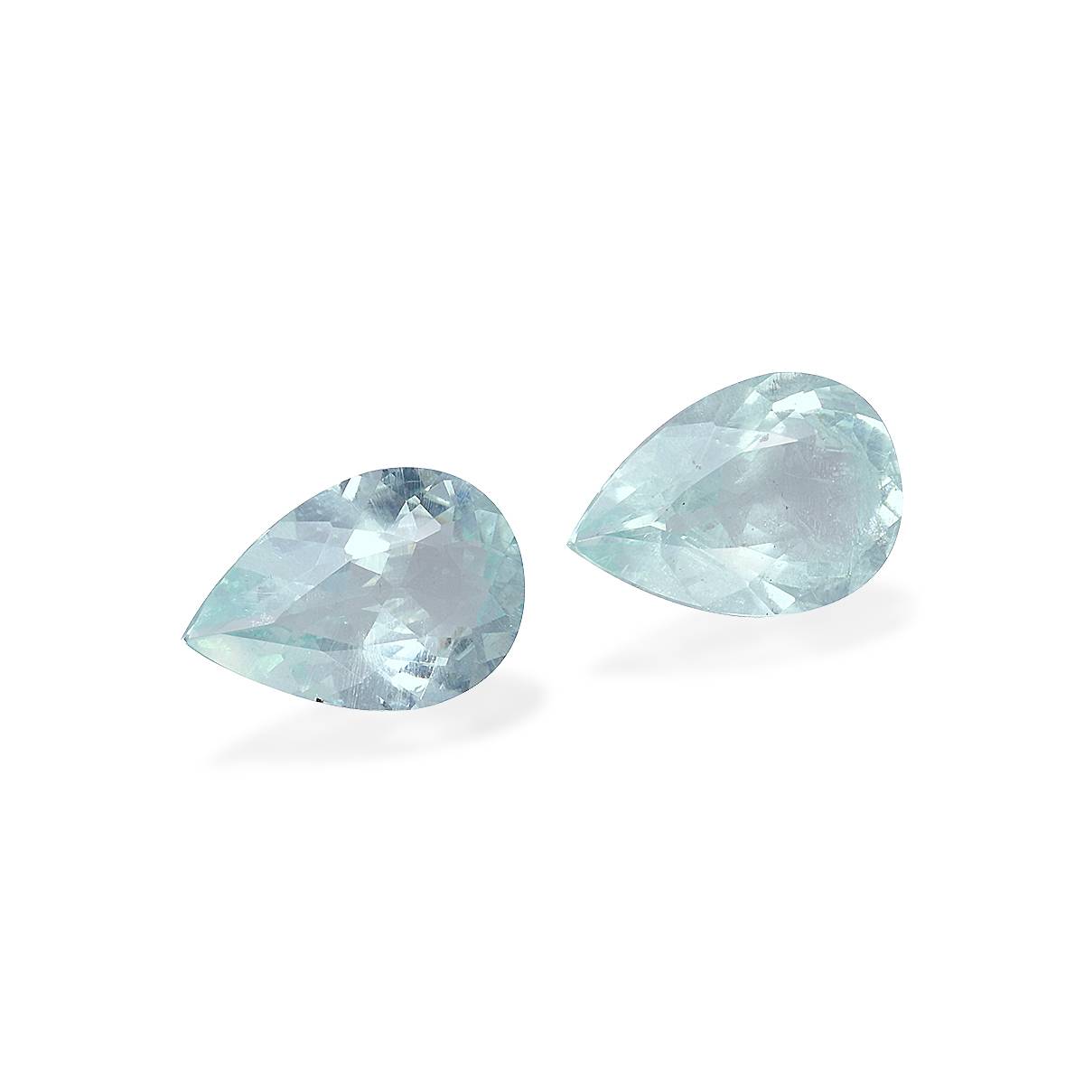 seafoam green aquamarine, 6.51ct pear cut — view 3