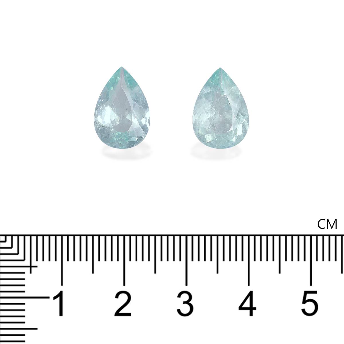 seafoam green aquamarine, 6.51ct pear cut — view 4
