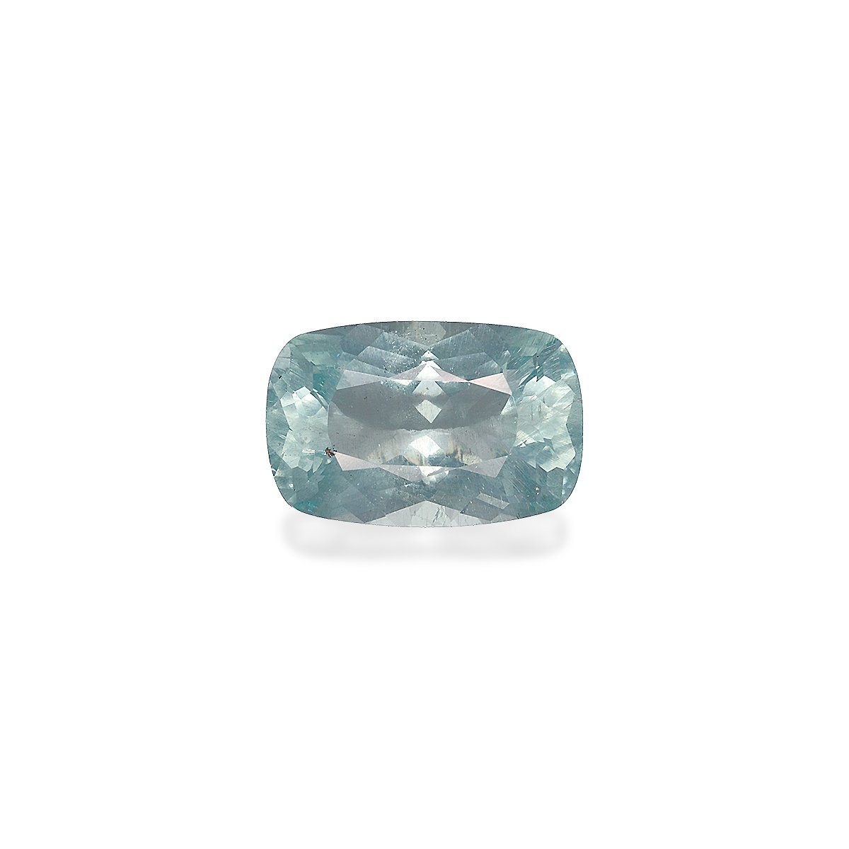 seafoam green aquamarine, 6.2ct cushion cut — main view