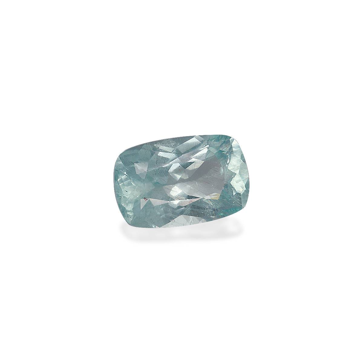 seafoam green aquamarine, 6.2ct cushion cut — view 3