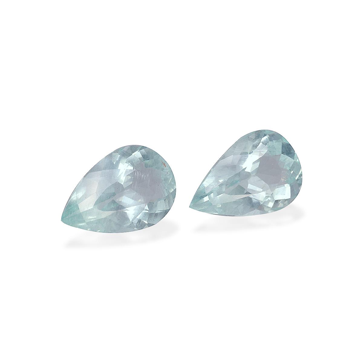 seafoam green aquamarine, 5.1ct pear cut — view 3