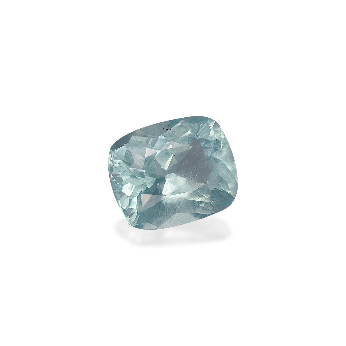 seafoam green aquamarine, 6.6ct cushion cut — view 3