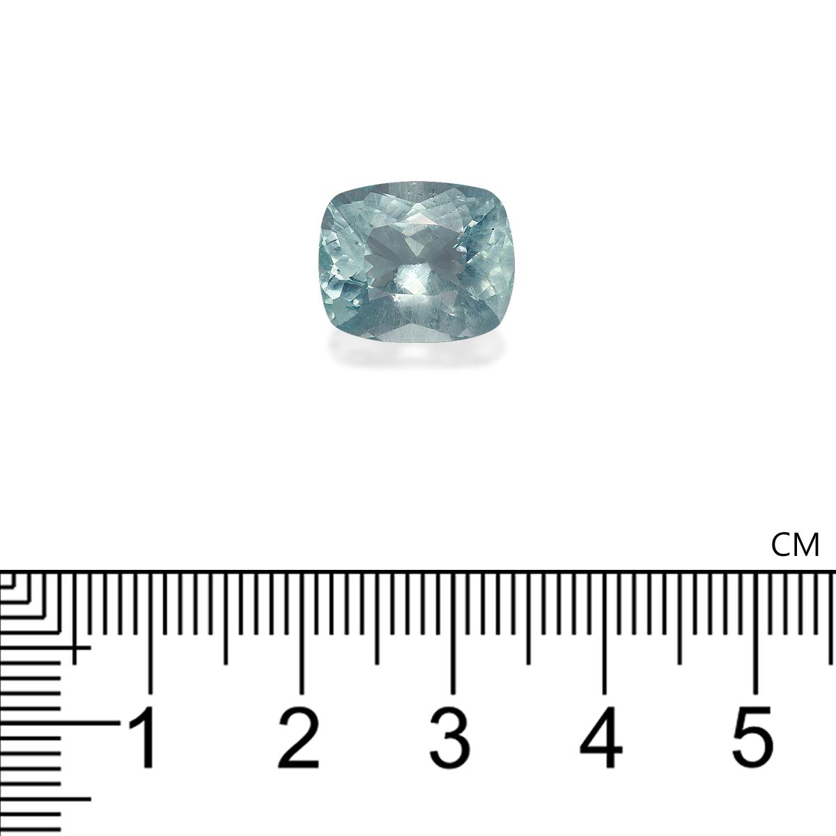 seafoam green aquamarine, 6.6ct cushion cut — view 4