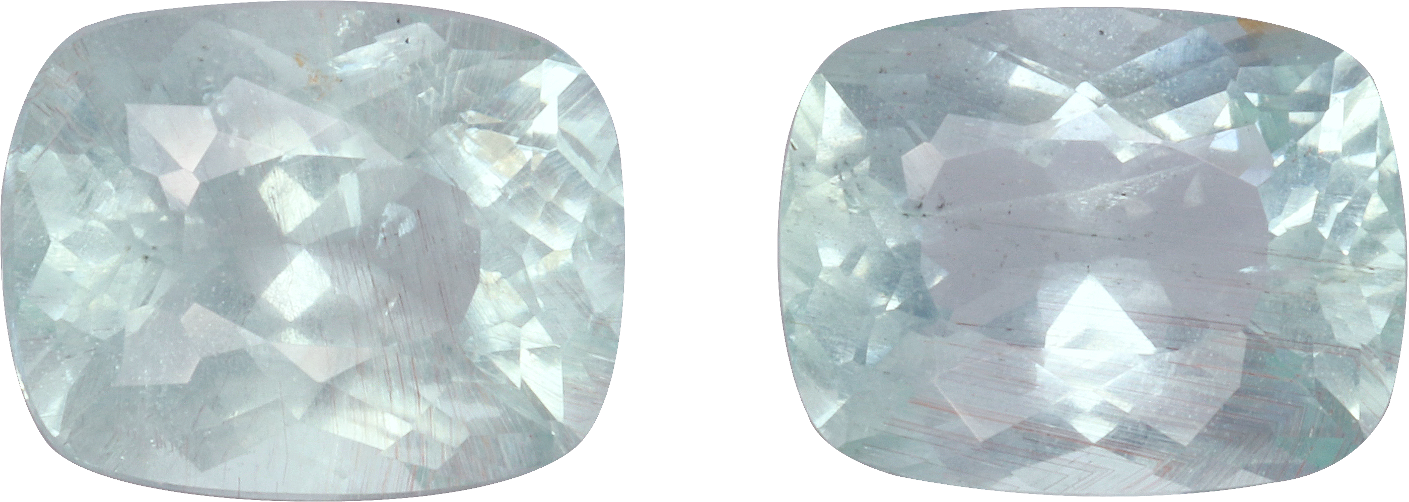 Cushion cut aquamarine