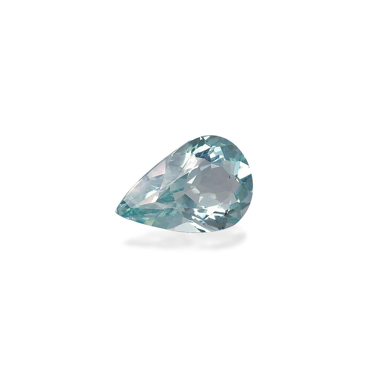 seafoam green aquamarine, 6.4ct pear cut — view 3
