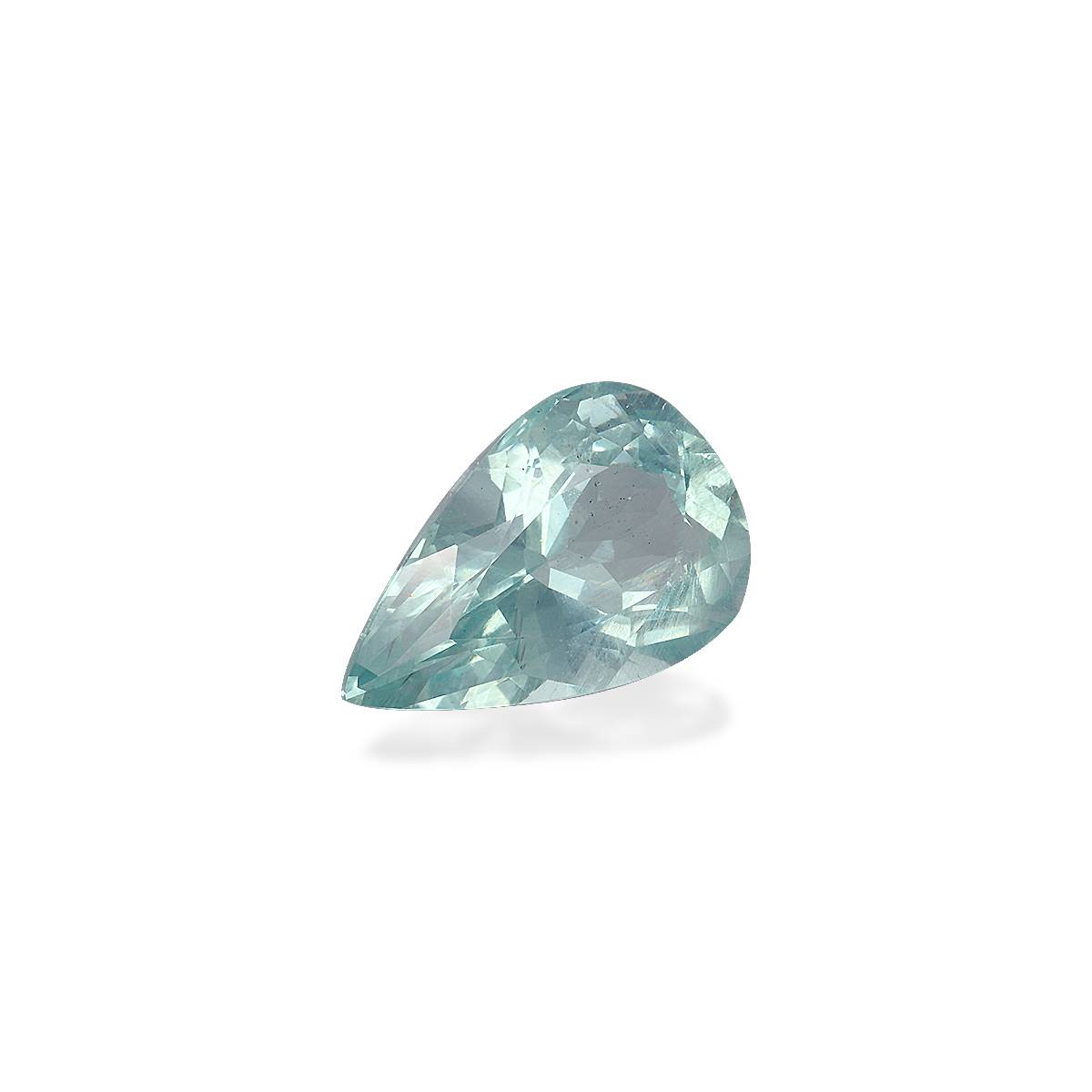 seafoam green aquamarine, 7.23ct pear cut — view 3