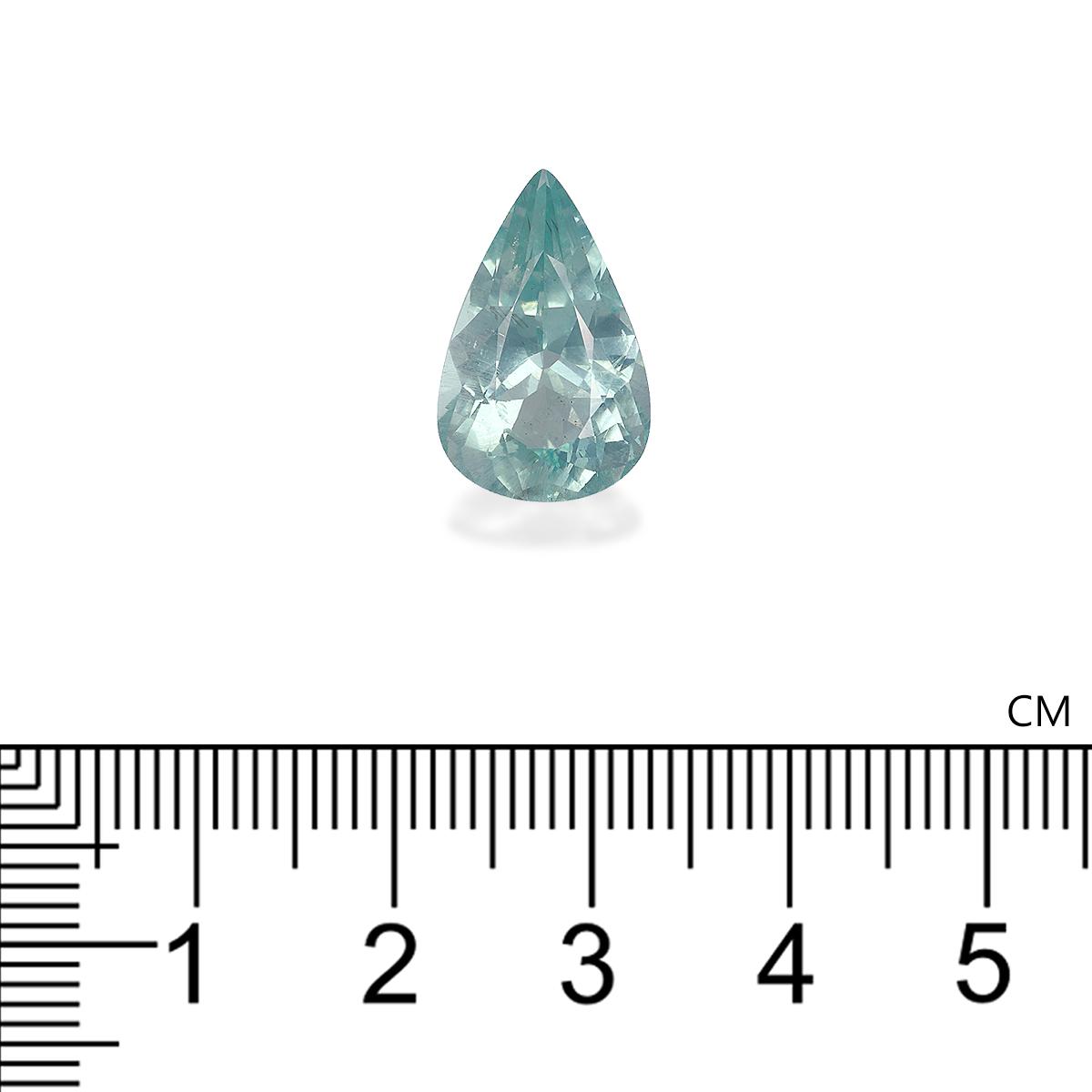 seafoam green aquamarine, 7.23ct pear cut — view 4