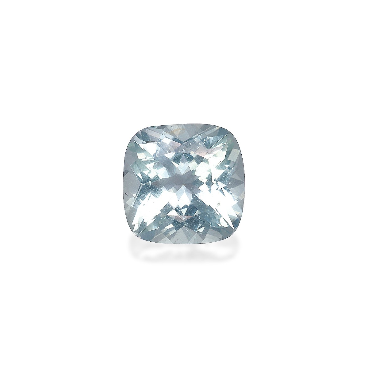 sky blue aquamarine, 2.89ct cushion cut — main view